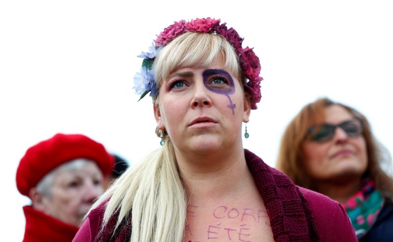 Demonstration against violence towards women, in Brussels