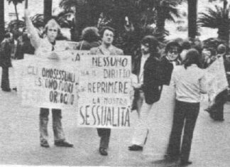 Sanremo 5 aprile 1972 primo Gay Pride d’Italia Sanremo gay pride