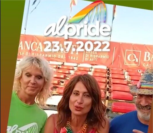 Vladimir Luxuria sostiene Alessandria Pride (23/7/2022) Pride Alessandria