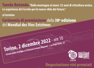 La premiazione di Mondial des vins Extrêmes a Torino