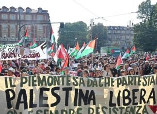 A Torino un grandissimo corteo per Gaza
