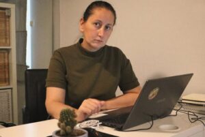 La giornalista Mzia Amaglobeli è attualmente in carcere. 