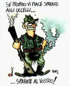 La celebre vignetta di Vauro. 