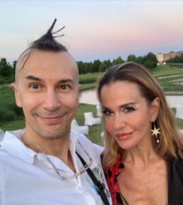 Eva Robin's insieme al celebre trasformista Arturo Brachetti. 